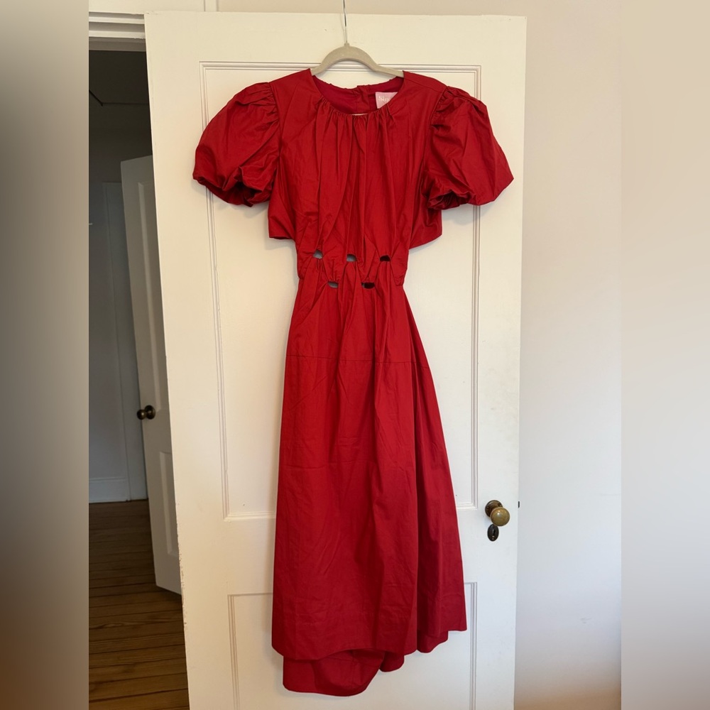 Sincerely Ours Olivia Midi - "Rust" red color - Size M - NWT